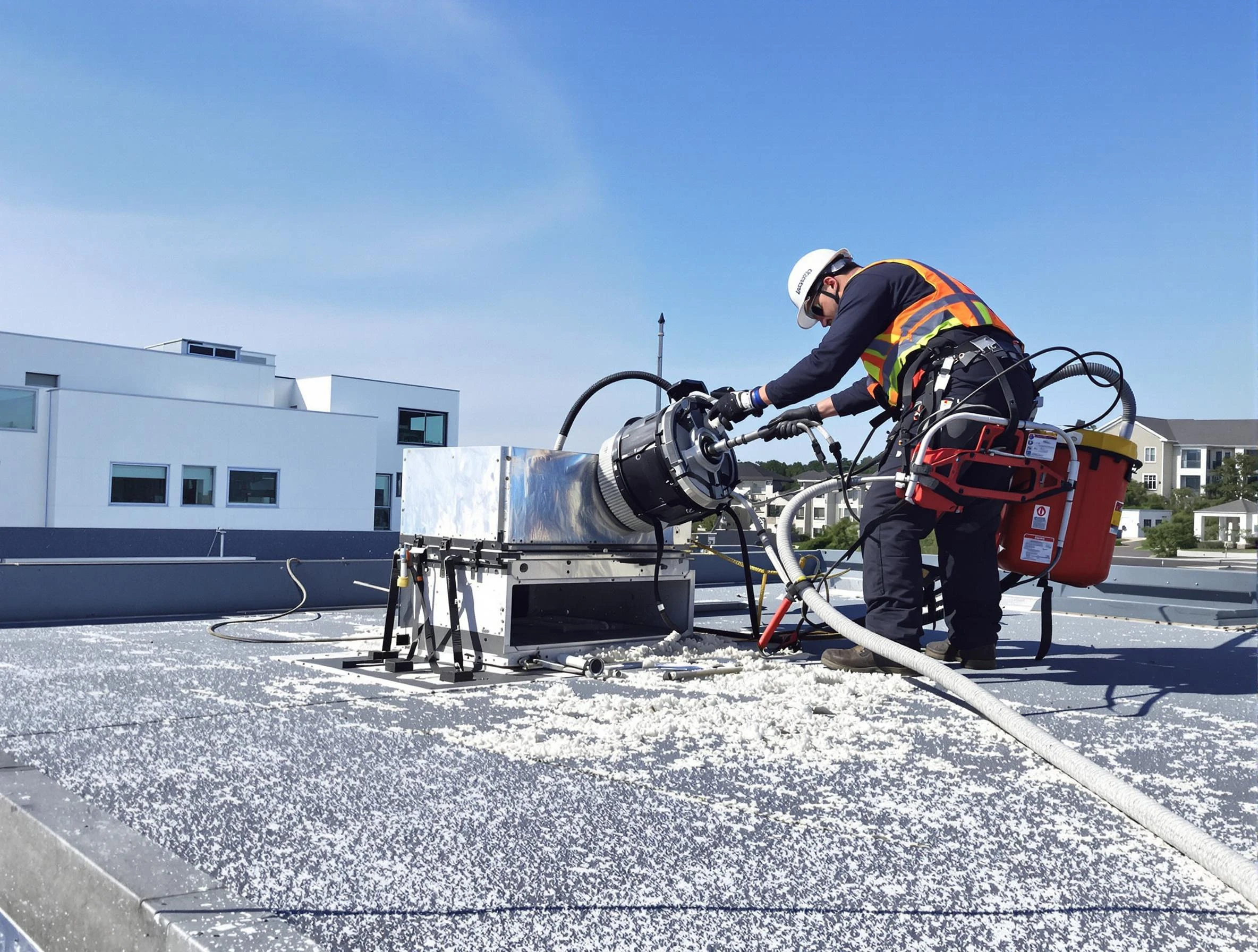 Cleaning Dryer Vent On Roof in American Fork