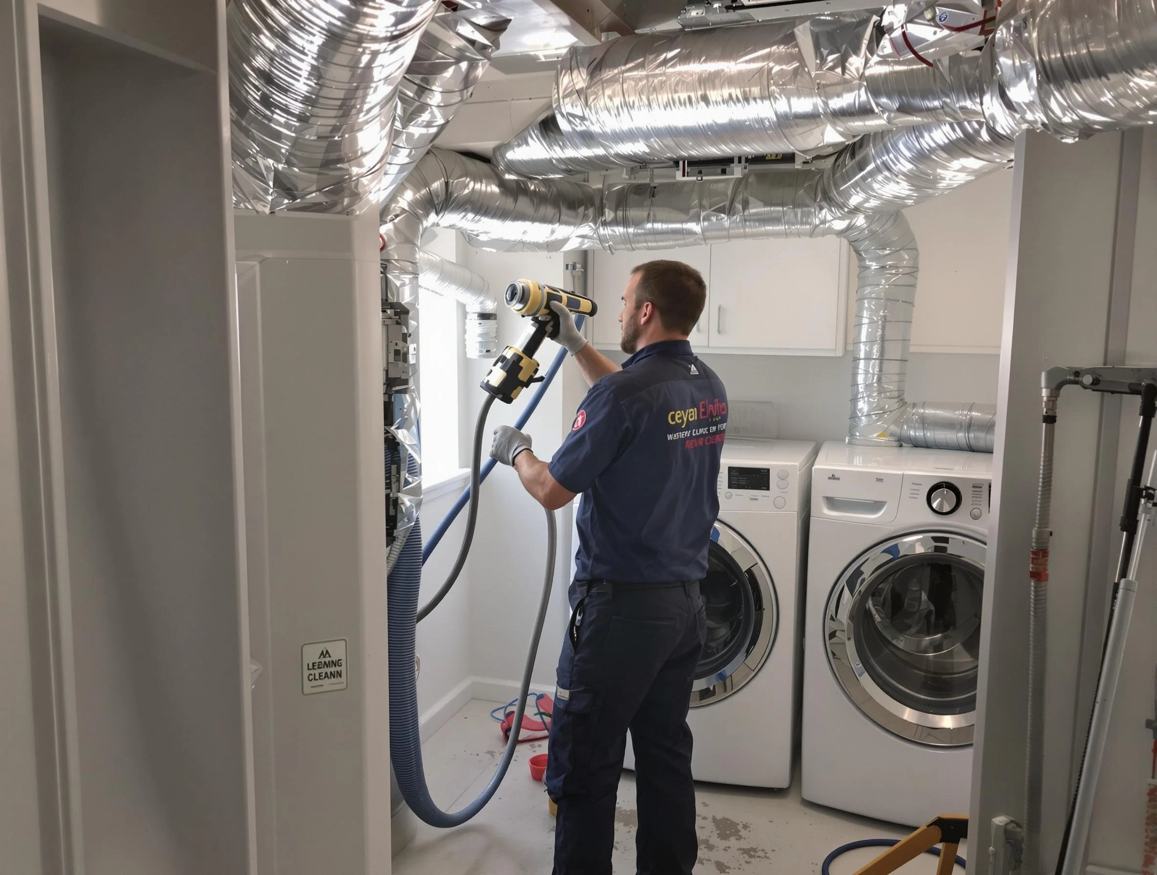 American Fork Dryer Vent Cleaning specialist using advanced equipment for thorough duct cleaning in American Fork